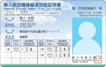 無人航空機操縦者技能証明書